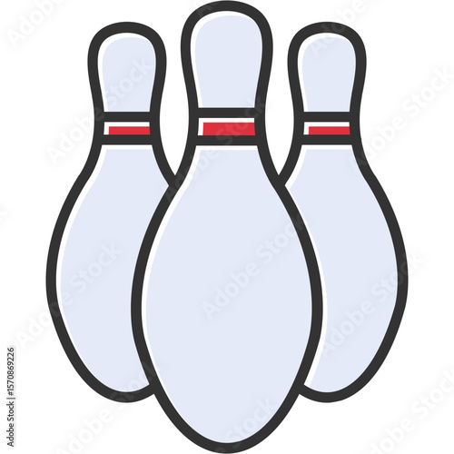 Bowling Pin Vector Icon