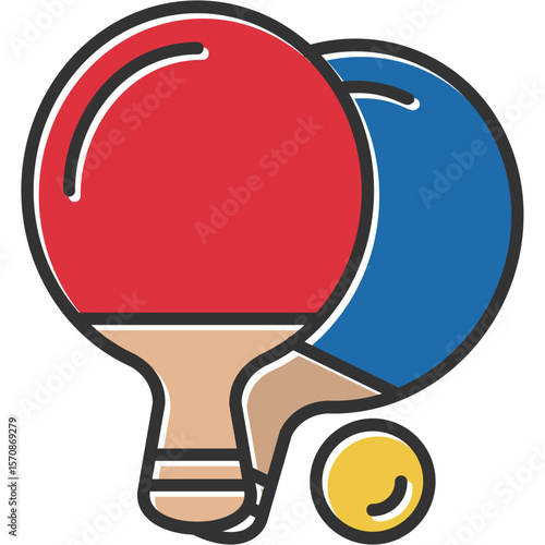 Table Tennis Vector Icon