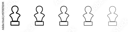 Sculptor icon outline simple illustration isolated