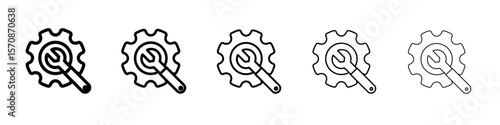 Service tool icon outline simple illustration isolated