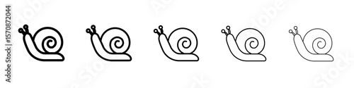 Snail icon outline simple illustration isolated