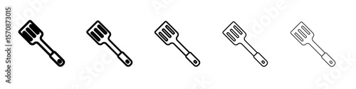 spatula icon outline simple illustration isolated