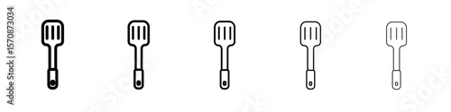 Spatula icon outline simple illustration isolated