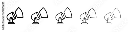 Spotlight icon. outline simple illustration isolated