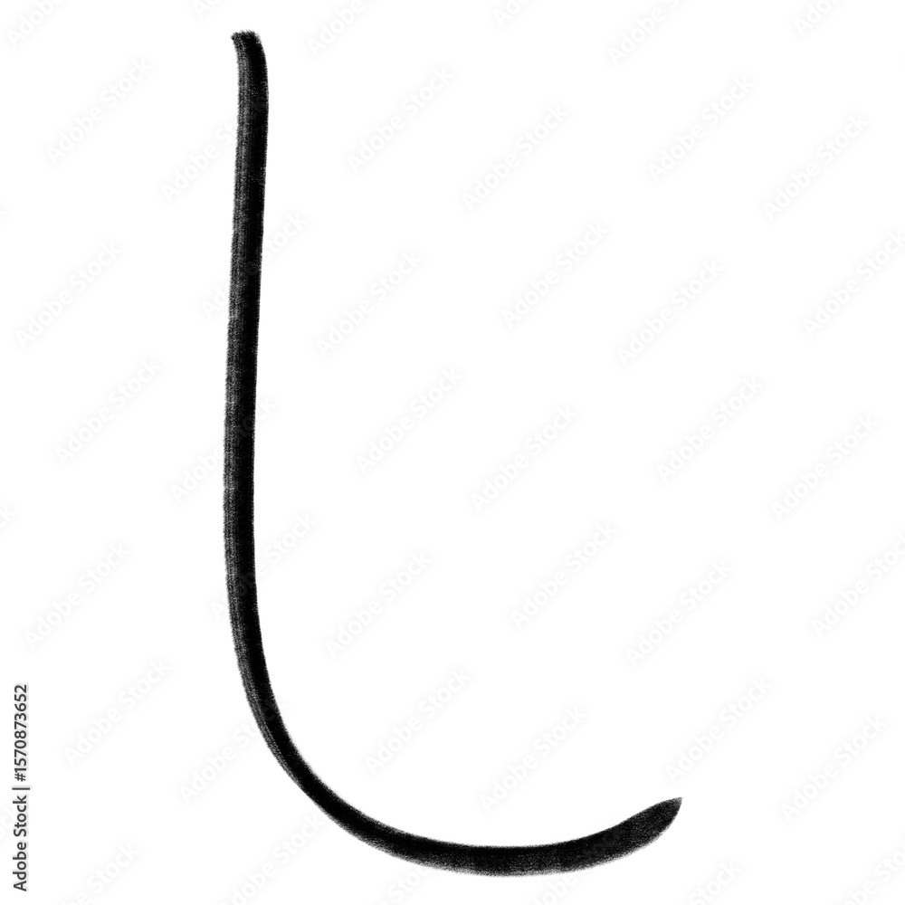 Obraz premium Hand drawing doodle abjad font unique ugly