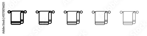 Towel Icon outline simple illustration isolated