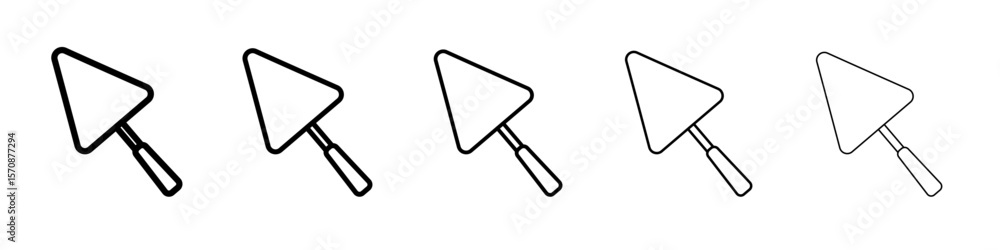 Trowel icon outline simple illustration isolated Trowel icon outline simple illustration isolated