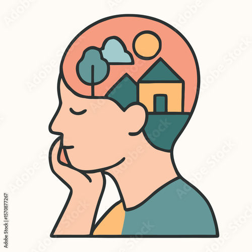Peaceful Mind Visualizing Nature And Home