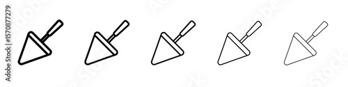 Trowel icon outline simple illustration isolated