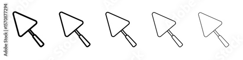 Trowel icon outline simple illustration isolated