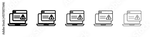 Unauthorized Access icon outline simple illustration isolated