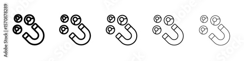User Engagement icon outline simple illustration isolated