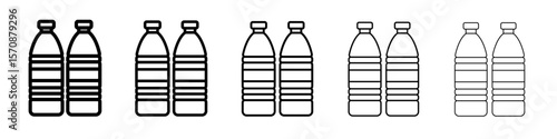 water bottle icon outline simple illustration isolated