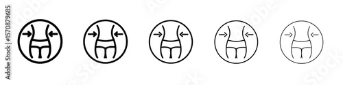 Weight loss icon outline simple illustration isolated