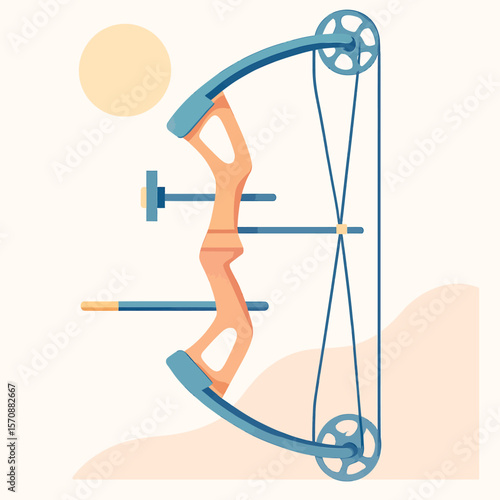 Modern Compound Bow And Arrow For Archery