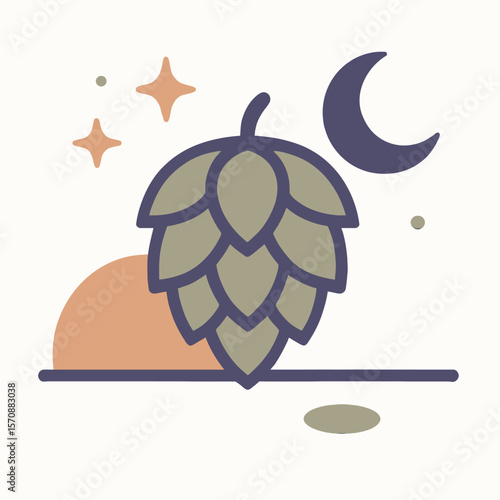 Minimal Hops With Crescent Moon And Stars
