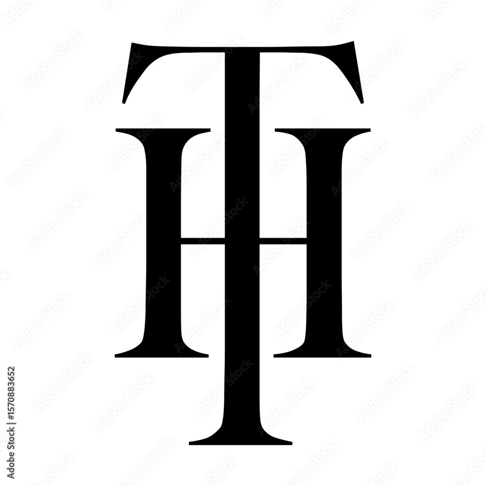 Alphabet letter TH, HT monogram logo vector design Alphabet letter TH, HT monogram logo vector design