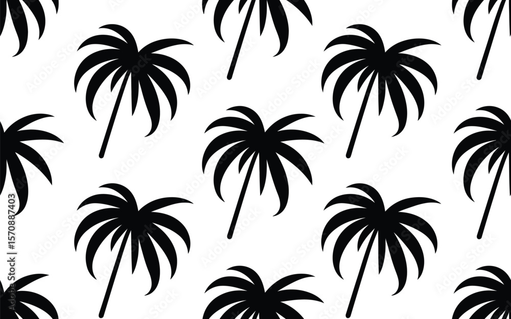 Black Palm Tree Silhouettes on White Background palm trees Black Palm Tree Silhouettes on White Background palm trees