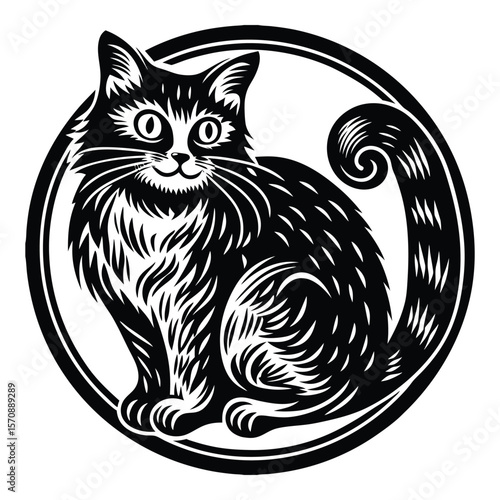 Cat logo design, vector set
By beau belle