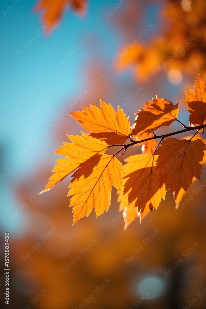 Sunlit autumn maple leaves dance in the wind, showcasing nature's vibrant red, yellow, and orange foliage Sunlit autumn maple leaves dance in the wind, showcasing nature's vibrant red, yellow, and orange foliage