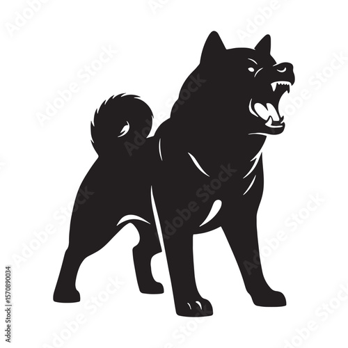 Wallpaper Mural Authentic Akita canine digital black visual, accurately portraying this beloved breed - Akita silhouette - Akita Vector - Silhouette of Akita - dog vector

 Torontodigital.ca