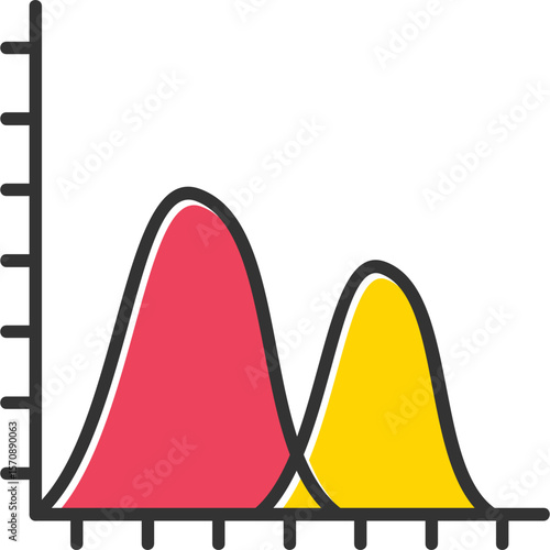 Wave Chart Vector Icon Design