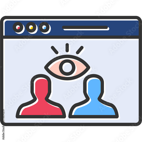 Visualization Vector Icon Design