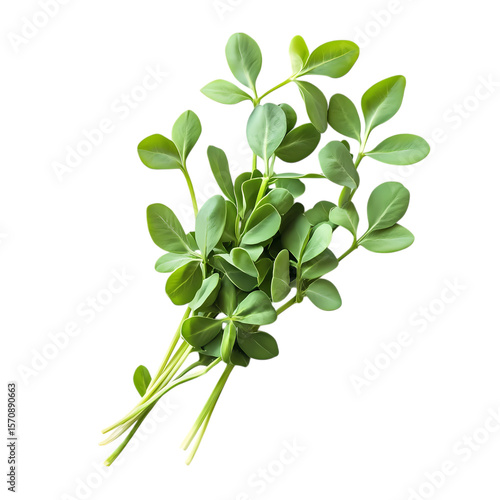 Fresh Pea Shoots Vibrant Green Leafy Vegetable Culinary Herb Healthy Eating Organic Produce Kitchen Ingredient Culinary Photography isolated on transparent background