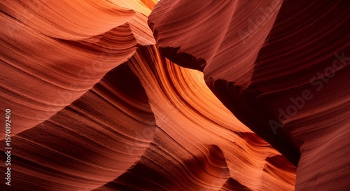 Intricate Sandstone Formations Illuminated by Natural Light in a Canyon.