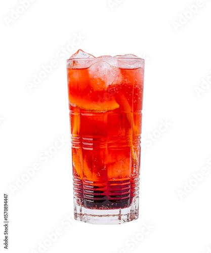 Wallpaper Mural Refreshing summer drink with citrus slices served in a tall glass Torontodigital.ca