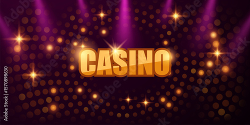 casino background vector illustration for gambling poster banner elegant design