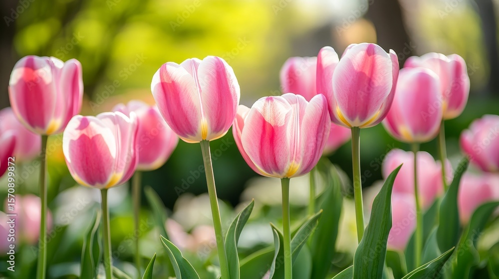 Vibrant Pink Tulip Field in Full Bloom A Stunning Spring Landscape Capturing Nature s Beauty Vibrant Pink Tulip Field in Full Bloom A Stunning Spring Landscape Capturing Nature s Beauty