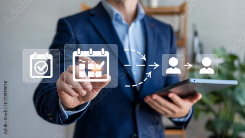 Smart Employee Check-In and Workforce Automation background, corporate Background, Website header banner, business background banner, organization background