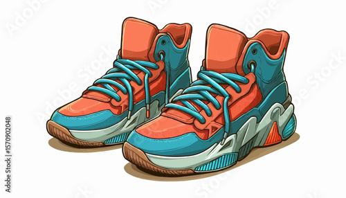 pair of hiking boots