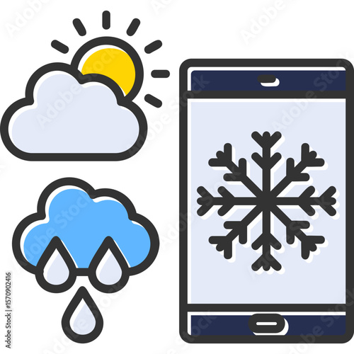 Forecast Vector Icon Design