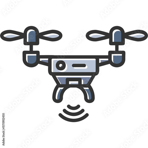 Drone Vector Icon Design