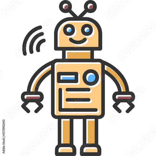 Robot Vector Icon Design