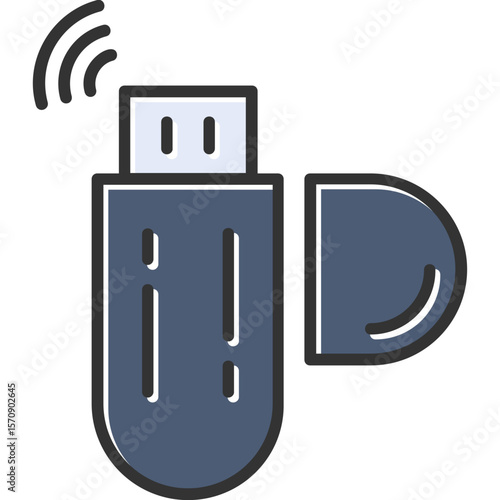 Usb Modem Vector Icon Design