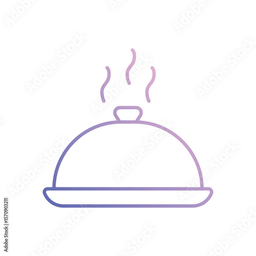 Food Tray Vector icon