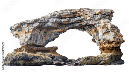 stone formation arc gate isolated on white or transparent png