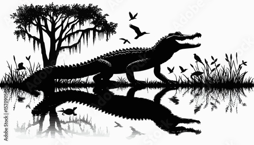 Alligator vector illustration