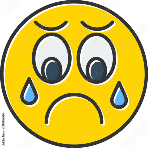 Sad Vector Icon Design