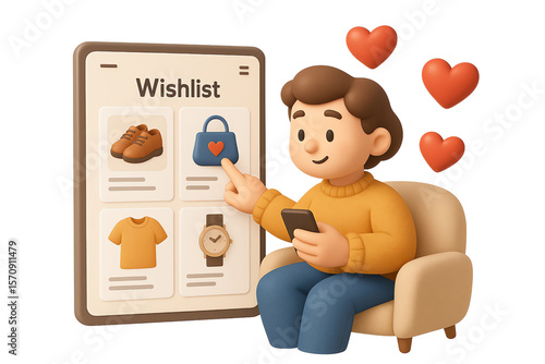 Isolated Ecommerce Online Shop 3D Render Icon Illustration