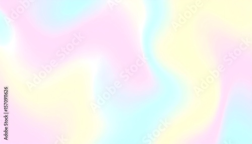 Soft pastel holographic background with fluid blur and rainbow highlights
