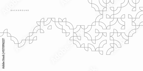 Abstract geometric technological background. Vector creative design.