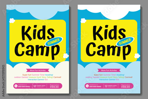 Coding, computer programming and kids technology educational editable social media post, banner, ad template, Kid technology class promotional advertisements and social media square flyer poster story