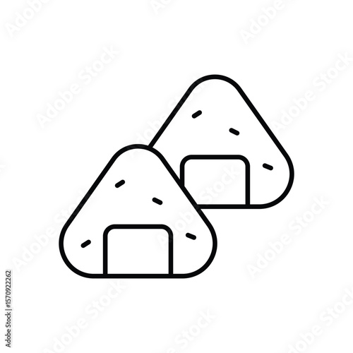 Onigiri  Vector icon