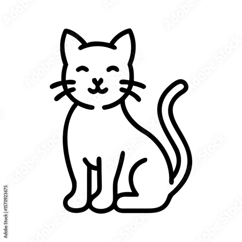 black cat cartoon vecttor