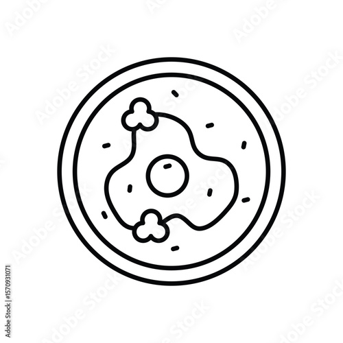 Fried Eggs Vector icon