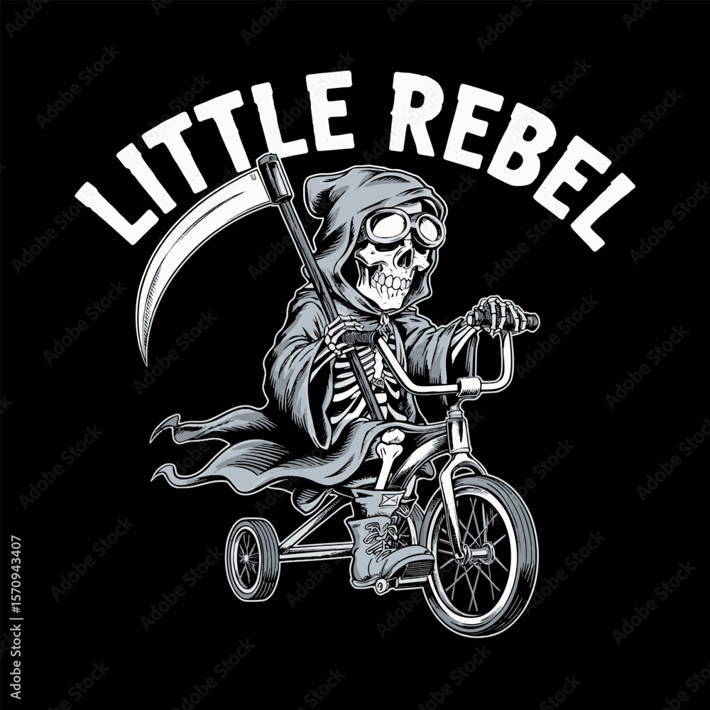 Naklejka premium skull t shirt design